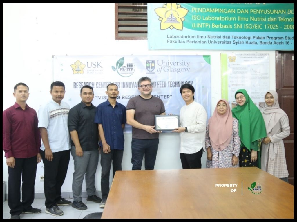 Akademisi Glasgow University UK Kunjungi Pusat Riset Inovasi dan Teknologi Pakan (PR-ITP) USK