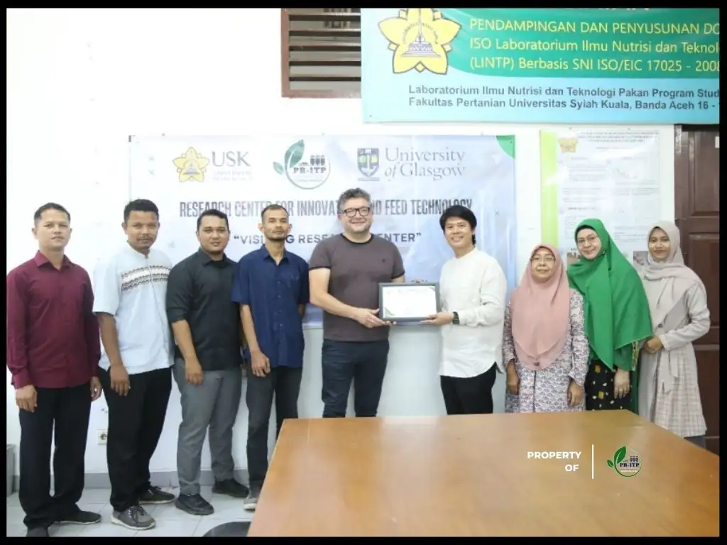 Akademisi Glasgow University UK Kunjungi Pusat Riset Inovasi dan Teknologi Pakan (PR-ITP) USK