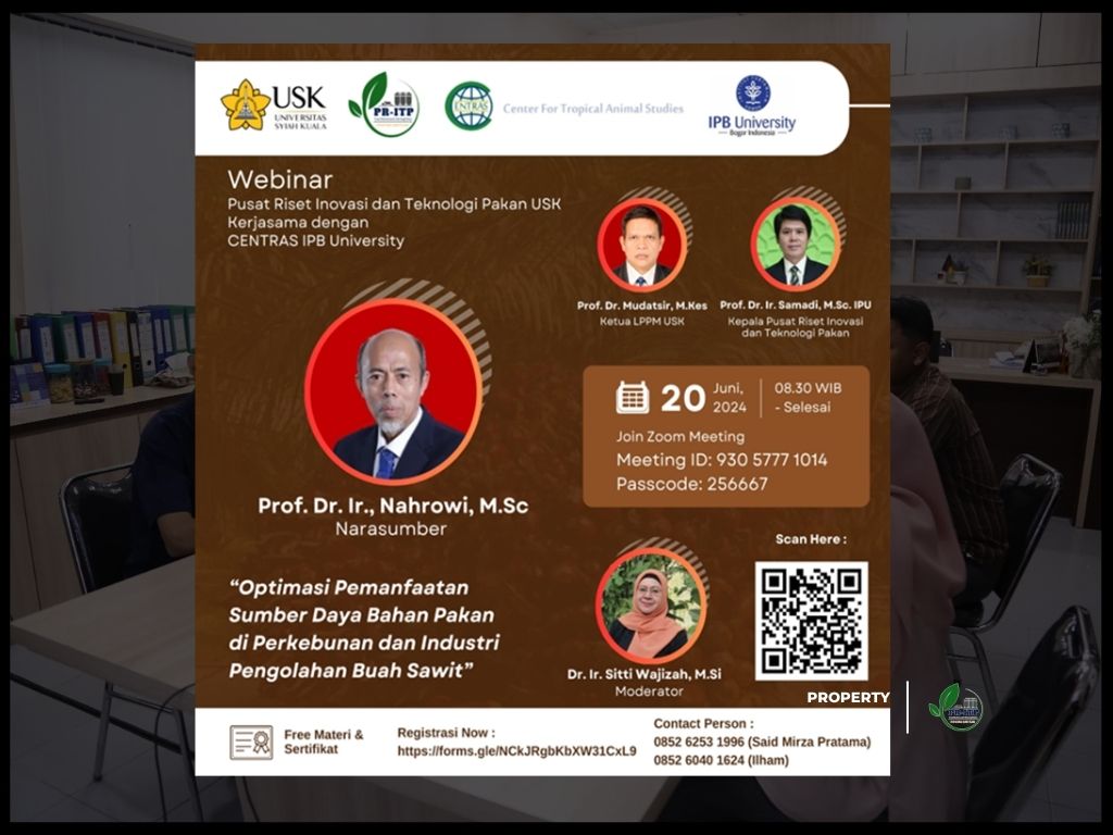 PR-ITP USK Gelar Webinar, Rekomendasikan Strategi Integrasi Sawit dan Ternak