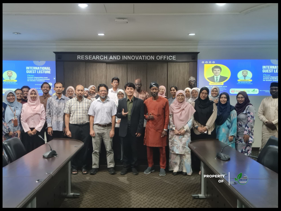 Ketua Pusat Riset Inovasi dan Teknologi Pakan USK sebagai International Guest Lecturer di Universiti Putra Malaysia