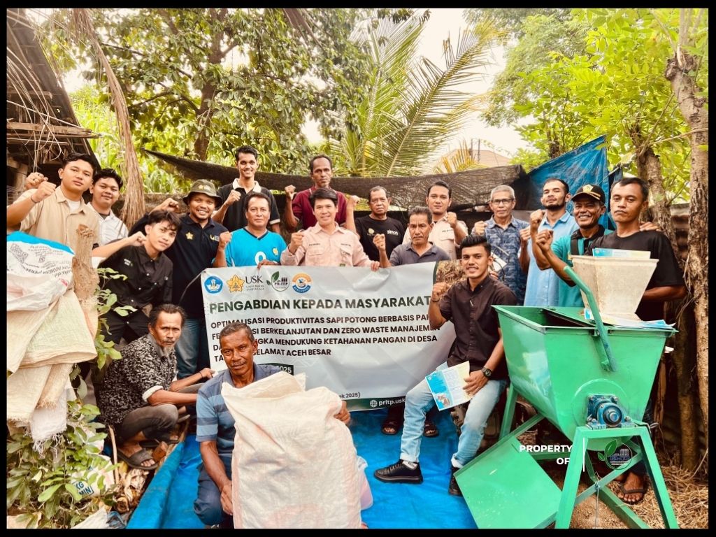Dorong Kemandirian Peternak Berkelanjutan, Tim PR-ITP USK Gelar Pelatihan Formulasi Pakan dan Pupuk Organik di Aceh Besar