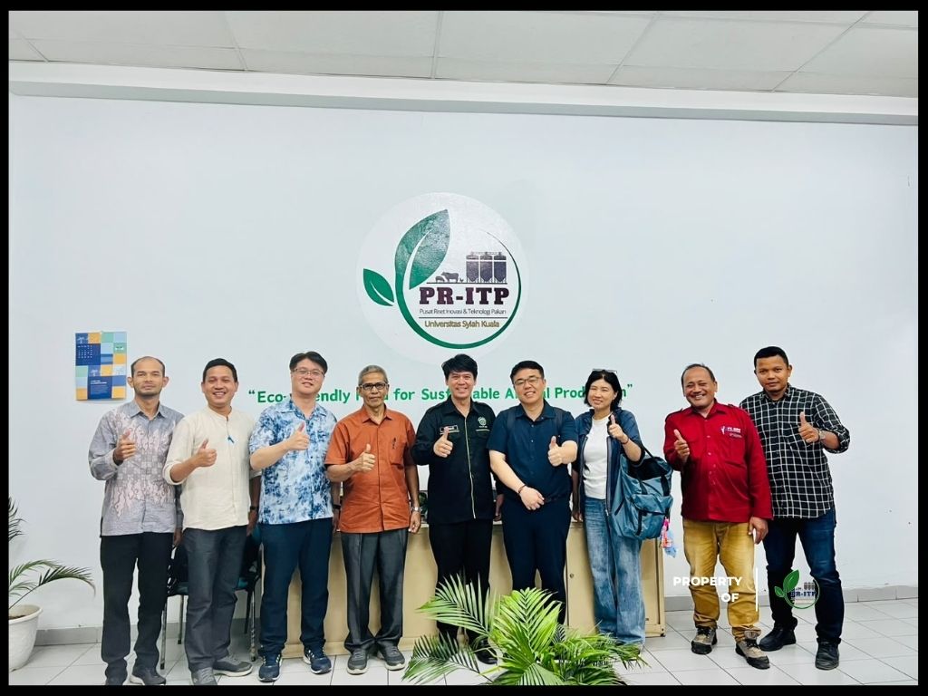 Komipharm International Korea Selatan Kunjungi PR-ITP USK, Jajaki Kolaborasi Riset Inovasi Pakan dan Kesehatan Ternak